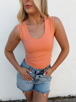 Lucy Tank- Peach Pink