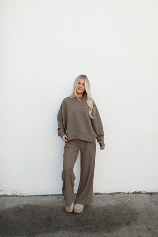 Colby Long Sleeve Set - Olive Khaki