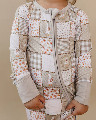 Bamboo Zipper Romper | Cottage Goose