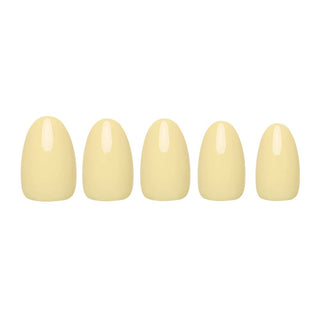 Pastel Yellow Glamnetic Nails