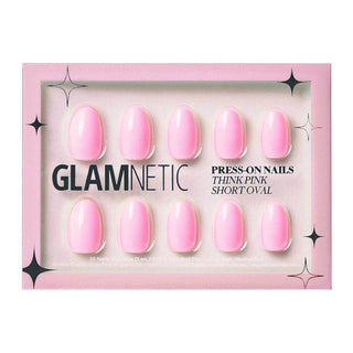 Think Pink Glamnetic Nails (Rooted)