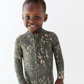Woodland Camo Zip Romper