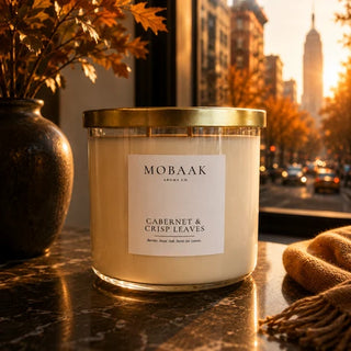 Mobaak 18oz Cabernet + Crisp Leaves Candle