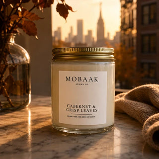 Mobaak 6oz Cabernet + Crisp Leaves Candle