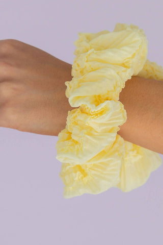 Light Yellow Jumbo Scrunchie