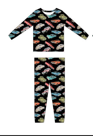 Vintage Cars | Bamboo Two Piece Pajama