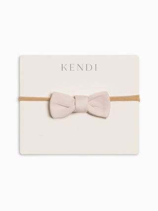 Cotton Dainty Bow - Shell