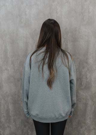 The Staple Oversized Crew- Grey