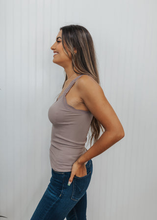 Bailey Tank ONE SIZE- Taupe