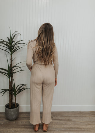 Penny Jumpsuit - Taupe