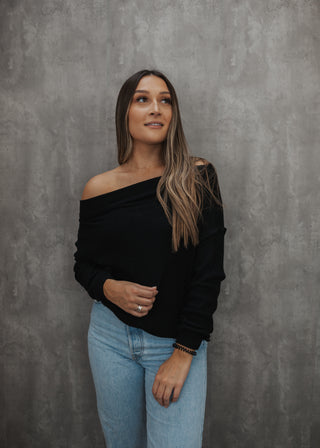 Kara Rib Sweater - Black